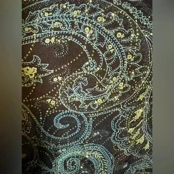Alex Evening Vintage Paisley Glittering Top - Picture 4 of 7